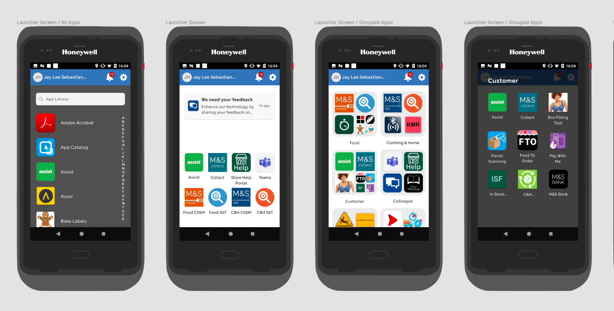 Here's what the first/initial screens look like for the first release